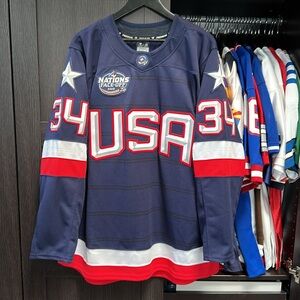 Auston Matthews USA Fanatics 2025 4 Nations Face-Off Premium Jersey - Navy
